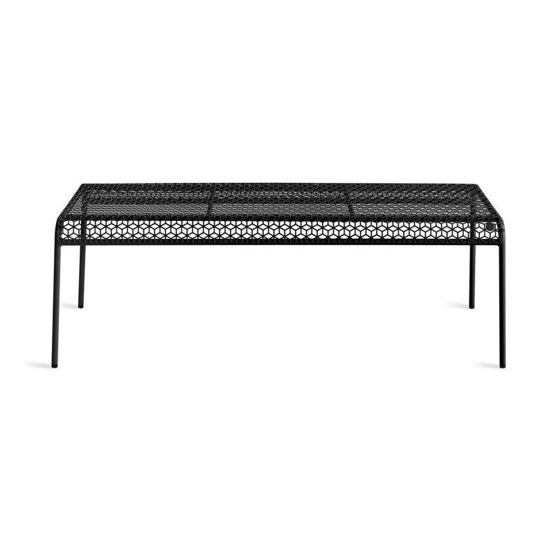 Toz Boyalı Çelik İstiflenebilir Delikli Tasarım Bahçe Bankı - 120 cm - 172196