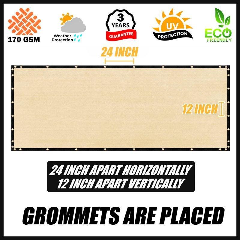 UV Korumalı 90 Gizlilik Sağlayan Polietilen Balkon Çiti - 92x5853 cm - 174350
