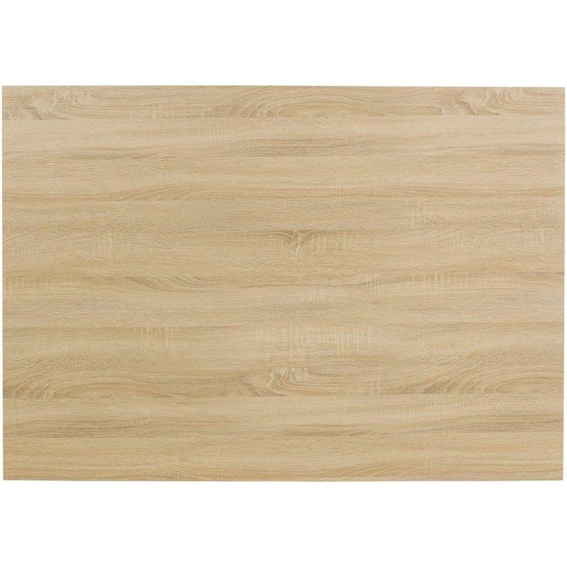Vahşi Meşe MDF ve Metal Ayaklı İskandinav Tasarım Bohem Yemek Masası - 120x80 cm - 235269
