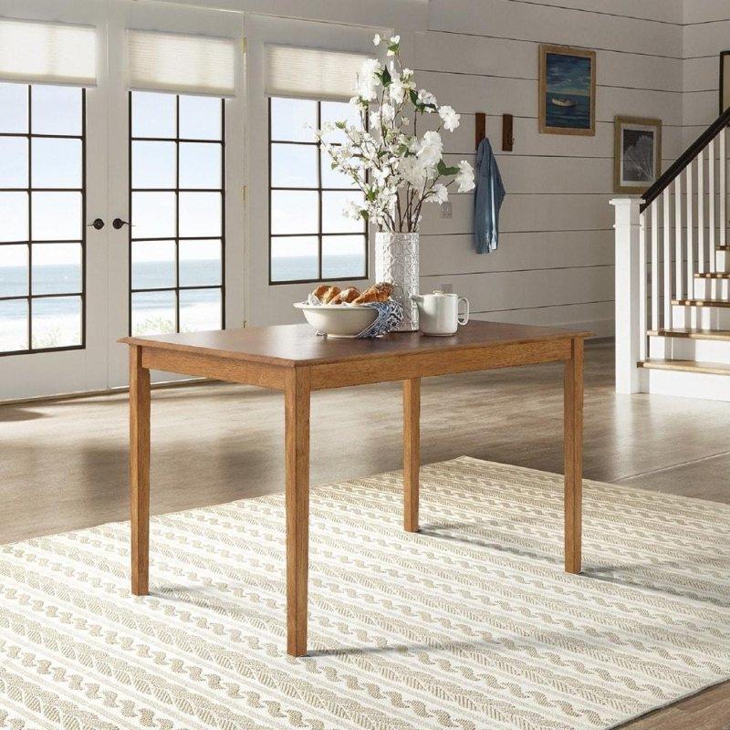 Yeşil Eskitme Kauçuk Ağacı ve MDF Dikdörtgen Bohem Yemek Masası - 122x82 cm - 238100