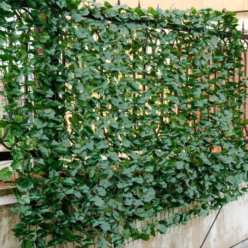 Yeşil Plastik UV Korumalı Yoğun Yapraklı Yapay Sarmaşık Çit - 150x300 cm - 171035