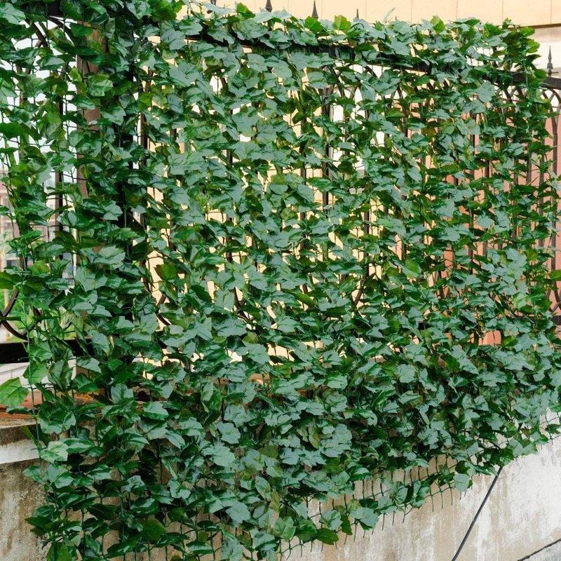Yeşil Plastik UV Korumalı Yoğun Yapraklı Yapay Sarmaşık Çit - 150x300 cm - 171035