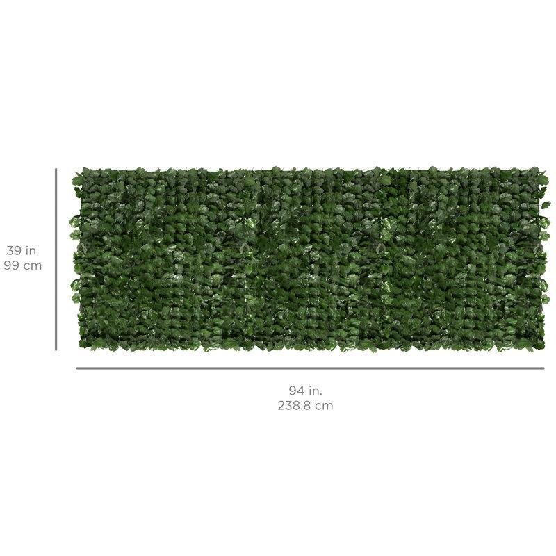 Yeşil Plastik Yoğun Yapraklı Hava Koşullarına Dayanıklı Yapay Çit - 100x239 cm - 170652