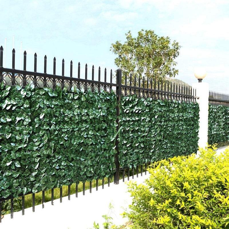 Yeşil Polietilen Sarmaşık Tasarımlı Yapay Çit Paneli - 153x305 cm - 170567