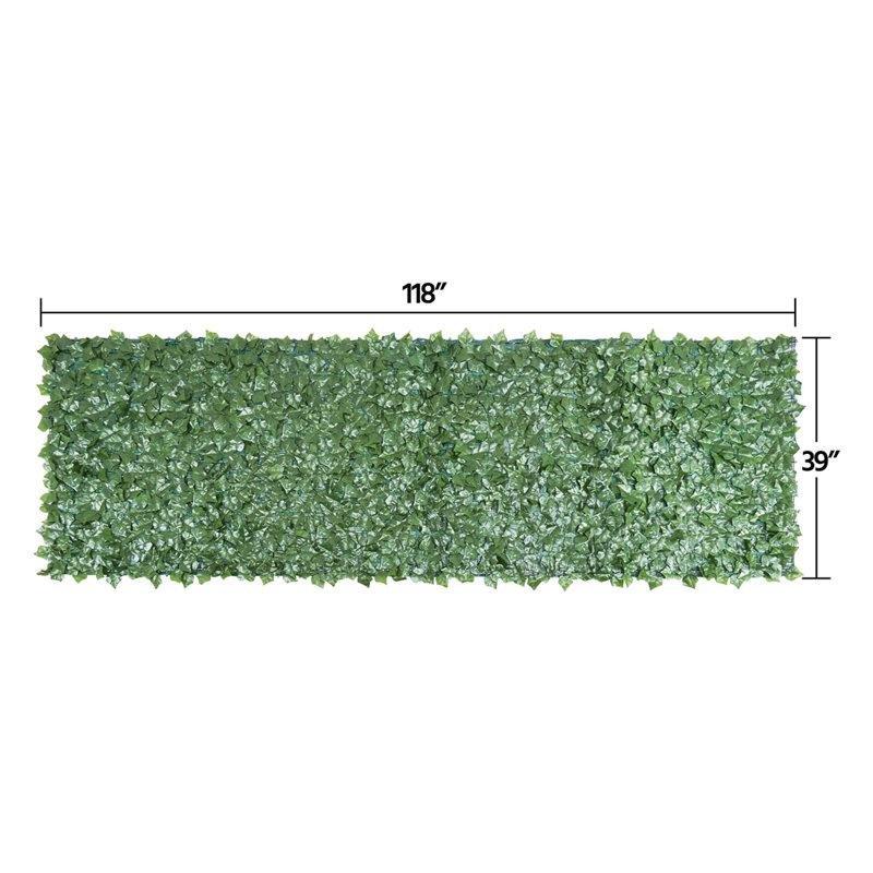 Yeşil Polietilen Yapay Sarmaşık Yapraklı Balkon Çiti - 100x300 cm - 174408