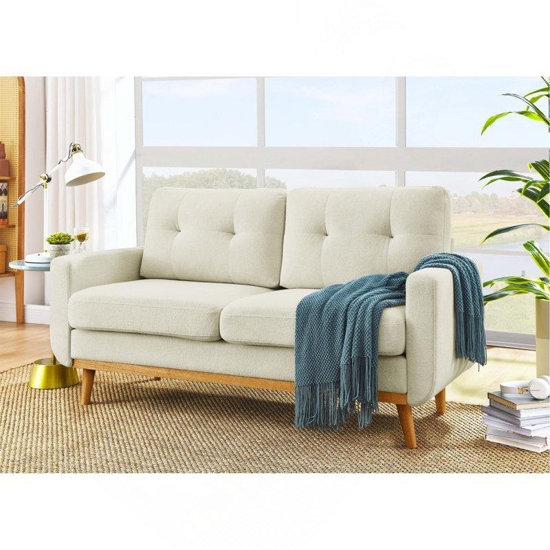 Yeşil Polyester Kumaş Kapitoneli İkili Koltuk - 172x75x88 cm - 207923