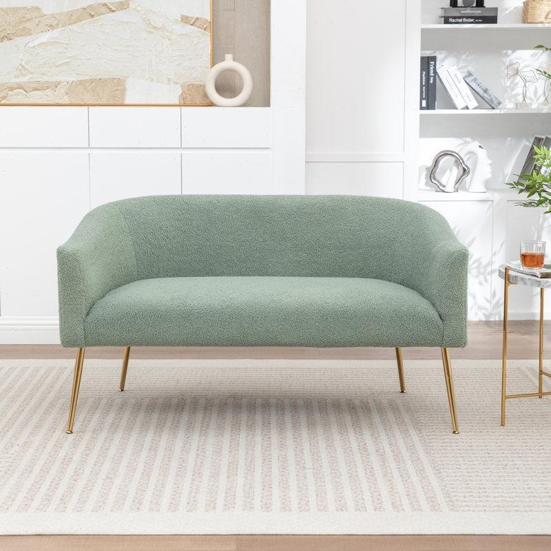 Yeşil Suni Kürk Suya Dayanıklı İkili Koltuk - 130 cm - 207534