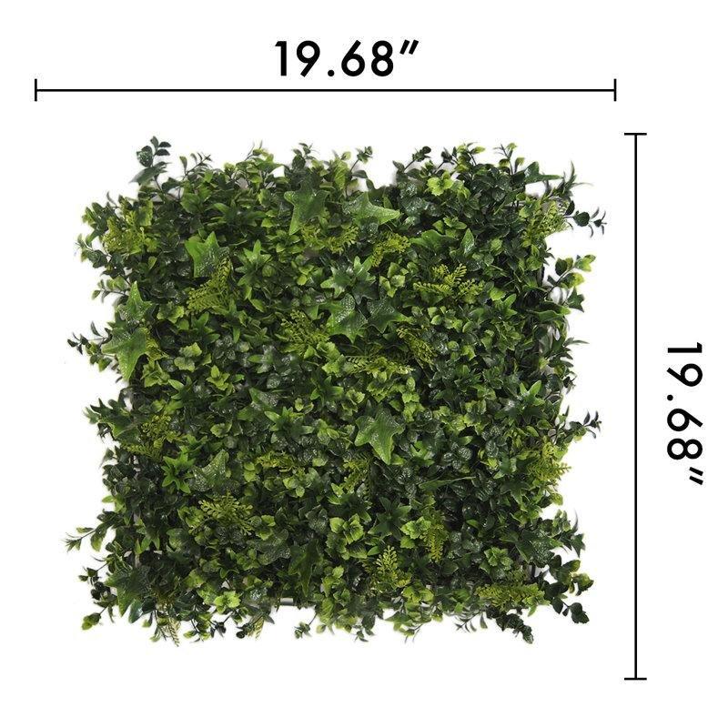 Yeşil UV Korumalı Polietilen Dekoratif Yapay Çit Paneli 4lü Set - 50x50 cm - 170611