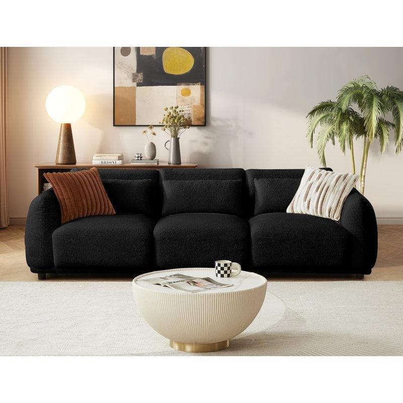 Yün Kumaş Masif Ahşap Modüler Koltuk - 254 cm - 195933