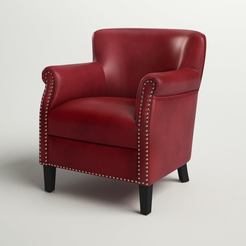 Zımba Detaylı Suni Deri Döşemeli Masif Ahşap Tekli Koltuk - 202282