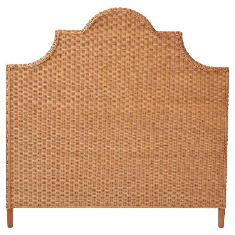 Açık Bal Rengi Rattan El Yapımı Bağımsız Bohem Yatak Başlığı - 335032