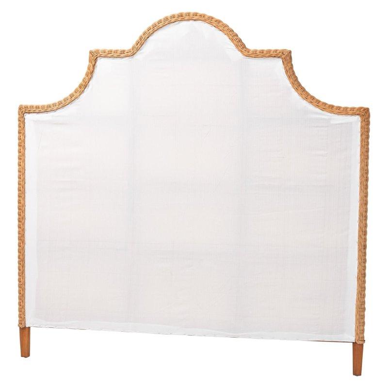 Açık Bal Rengi Rattan El Yapımı Bağımsız Bohem Yatak Başlığı - 335032