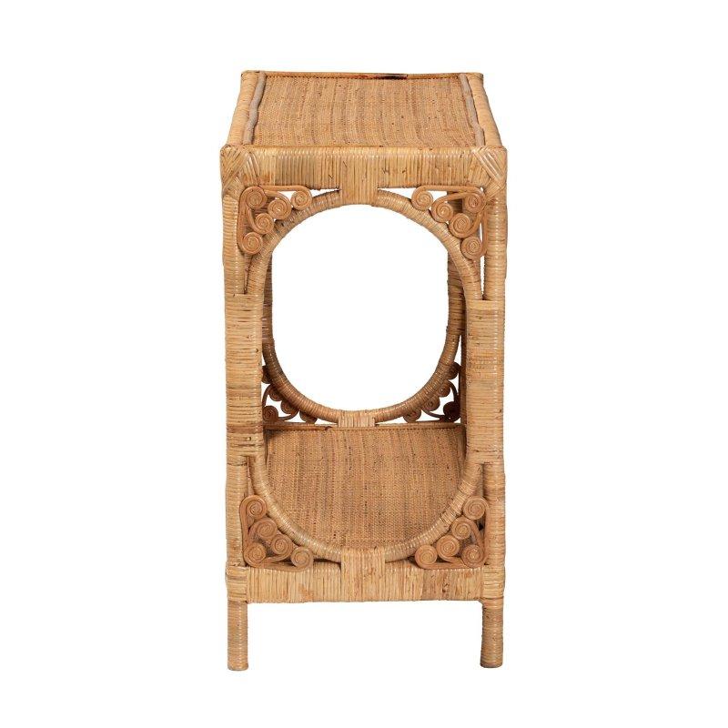Açık Bal Rengi Rattan Raflı Bohem Dresuar - 100x41 cm - 331643