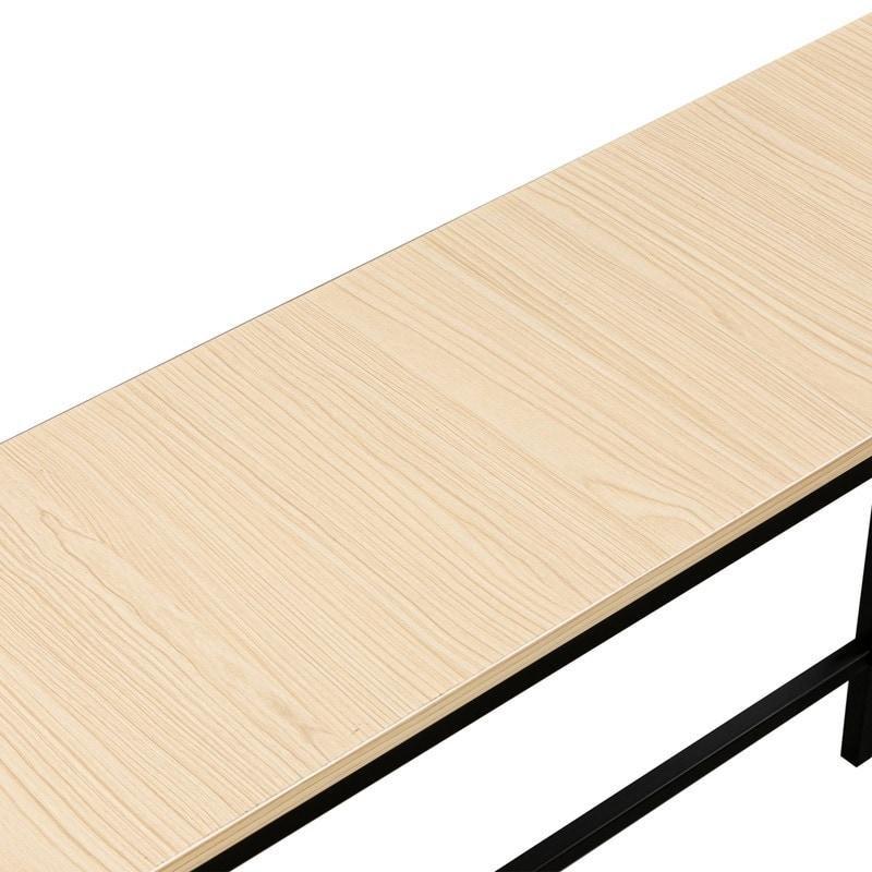 Açık Ceviz MDF Metal Ayaklı Endüstriyel Tasarım Dresuar - 105x30x71 cm - 331194
