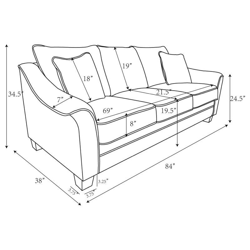 Açık Gri Bukle Kumaş Eğimli Kollu Bohem Koltuk - 214 cm - 285390