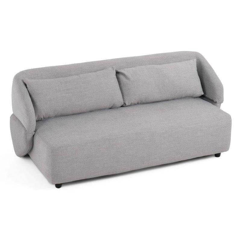 Açık Gri Polyester Kumaş Yataklı Kare Kollu Bohem Koltuk - 192 cm - 287022