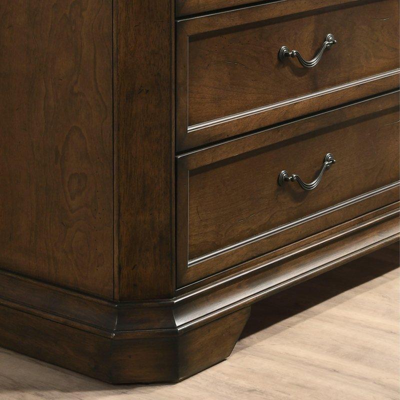 Ahşap 5 Çekmeceli Vintage Tasarım Şifonyer - 124 cm - 311175