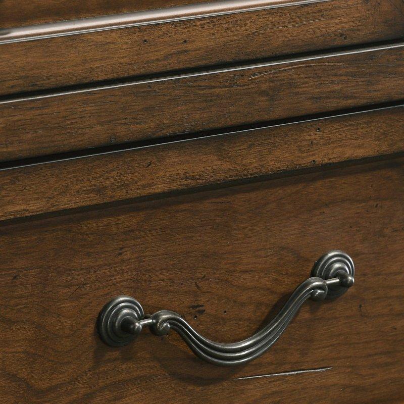 Ahşap 5 Çekmeceli Vintage Tasarım Şifonyer - 124 cm - 311175