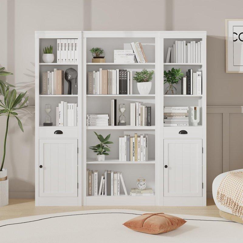Ahşap 5 Raflı Modern Dikey Kitaplık - 181 cm - 317682