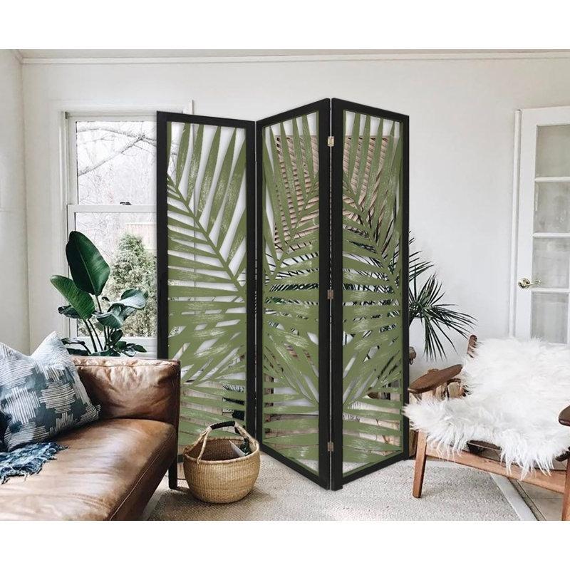 Ahşap Çam Lazer Kesim Katlanır Paravan - 171x122 cm - 321656