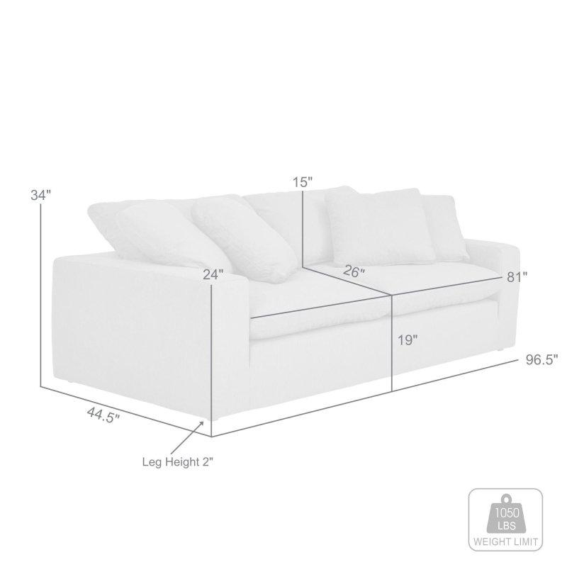 Ahşap Çıkarılabilir Kılıflı 3 Kişilik Bohem Koltuk - 246 cm - 280570