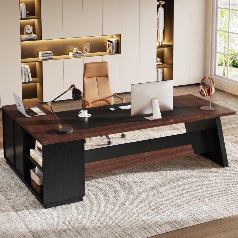 Ahşap Dosya Dolaplı L Tipi Yönetici Ofis Masası - 200 cm - 326089 Ahşap Dosya Dolaplı L Tipi Yönetici Ofis Masası - 200 cm - 326089