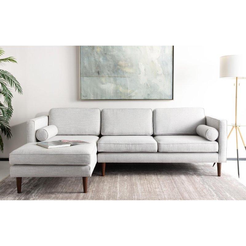 Ahşap İskeletli Çıkarılabilir Minderli Mid-Century Köşe Koltuk - 248 cm - 255914