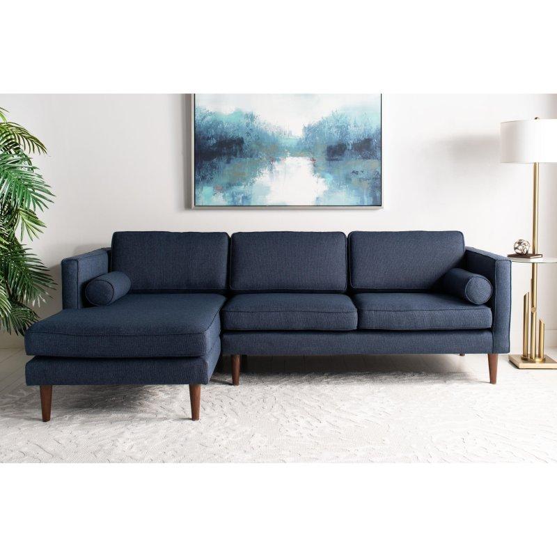 Ahşap İskeletli Çıkarılabilir Minderli Mid-Century Köşe Koltuk - 248 cm - 255914