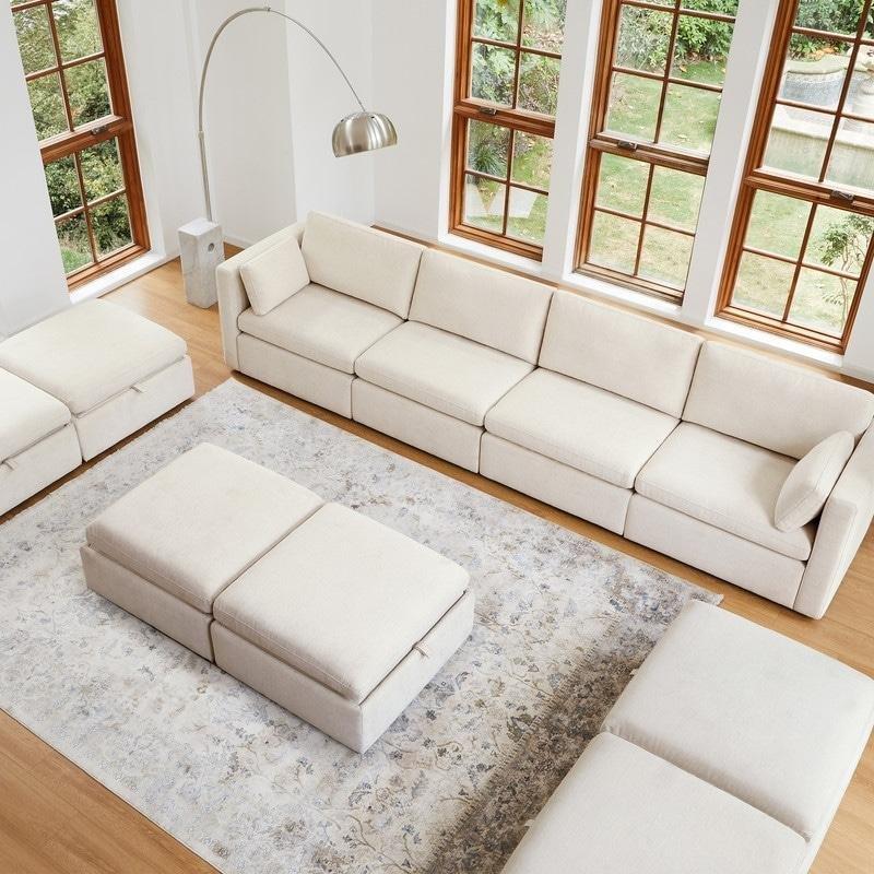 Ahşap İskeletli Modüler Geniş Oturumlu Köşe Koltuk - 258568