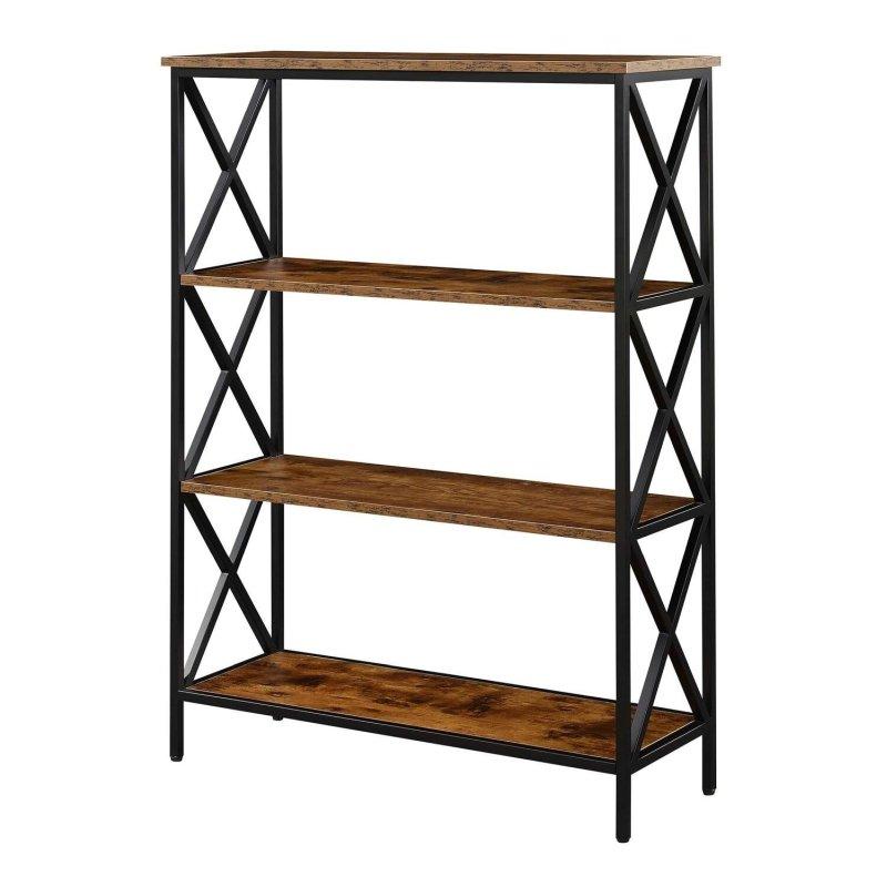 Ahşap Laminat 3 Raflı X Desenli Kitaplık - 81x106x31 cm - 313344 Ahşap Laminat 3 Raflı X Desenli Kitaplık - 81x106x31 cm - 313344