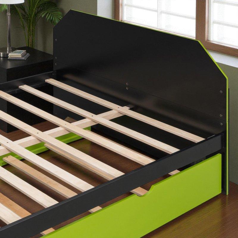 Ahşap Yavru Yataklı USB Portlu ve Dahili Masalı Daybed Karyola - 234x148 cm - 329733