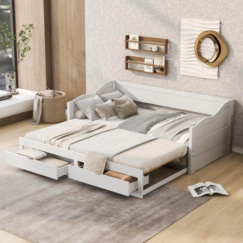Ahşap Yavru Yataklı ve Çekmeceli Daybed Karyola - 330095