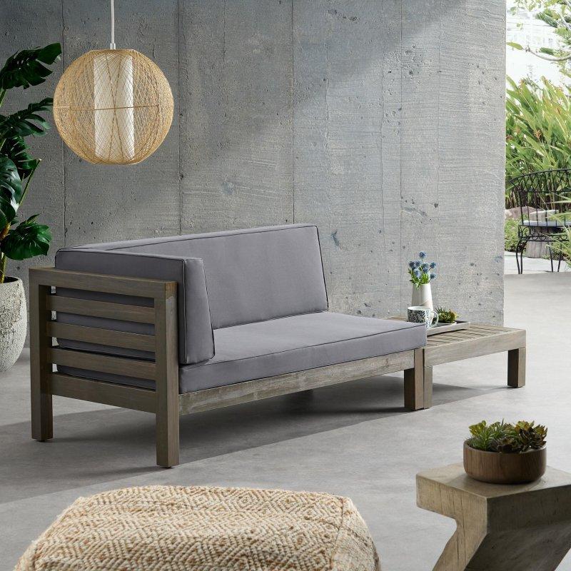 Akasya Ağacı Sol Kollu Minderli Latalı Bahçe Takımı - 148 cm - 273464