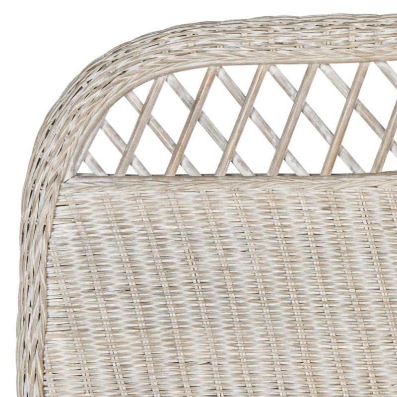 Antik Gri Rattan Dokuma Ahşap Yatak Başlığı - 162x136 cm - 334812