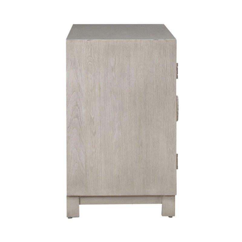 Antik Keten Beyazı Masif Ahşap Çiçek Oymalı Kapaklı Bohem Konsol - 122x46x74 cm - 324992