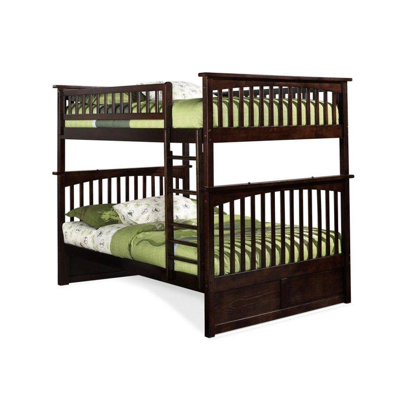 Antik Masif Ahşap Yerden Tasarruflu Ranza - 206x148x173 cm - 249354