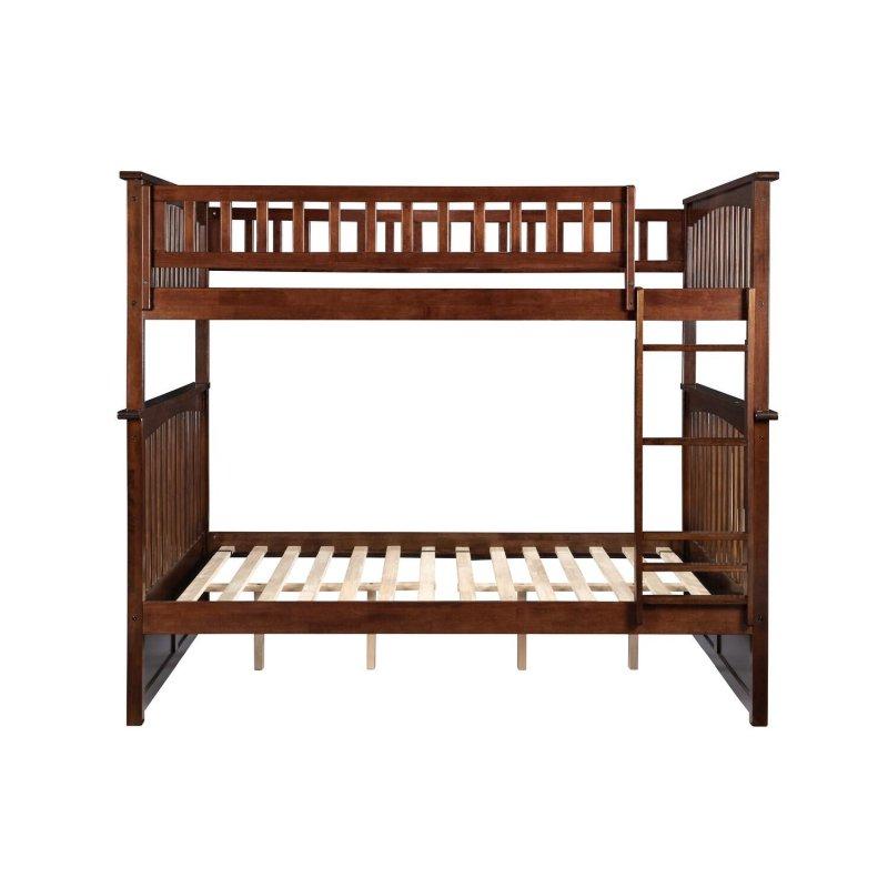 Antik Masif Ahşap Yerden Tasarruflu Ranza - 206x148x173 cm - 249354