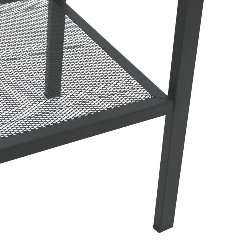 Antrasit Metal 4 Raflı Merdiven Kitaplık - 62x36x149 cm - 318383