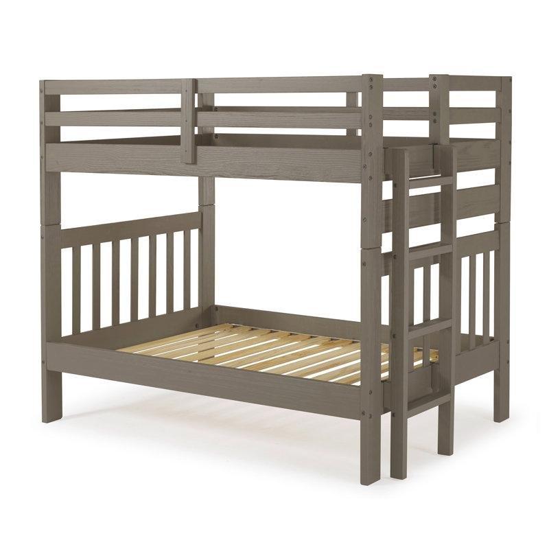 Arduvaz Grisi Masif Çam Ağacı Ayrılabilen Ranza - 106x209 cm - 248752