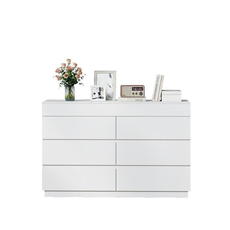 Aynalı 6 Çekmeceli Modern MDF Şifonyer - 120x40x86 cm - 295338