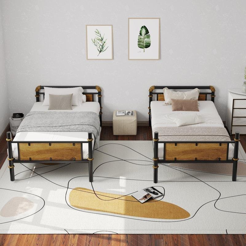 Ayrılabilen Metal Twin XL Ranza - 247940