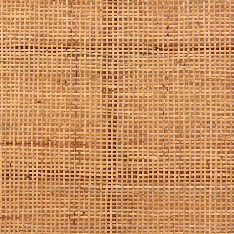 Bal Rengi Maun Ahşap ve El Örgüsü Rattan Bohem Yatak Başlığı - 163x151 cm - 334617