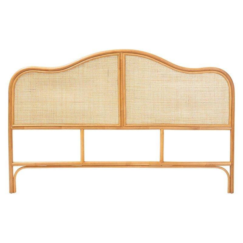 Bal Rengi Rattan El Yapımı Kemerli Serbest Duran Yatak Başlığı - 167 cm - 334867
