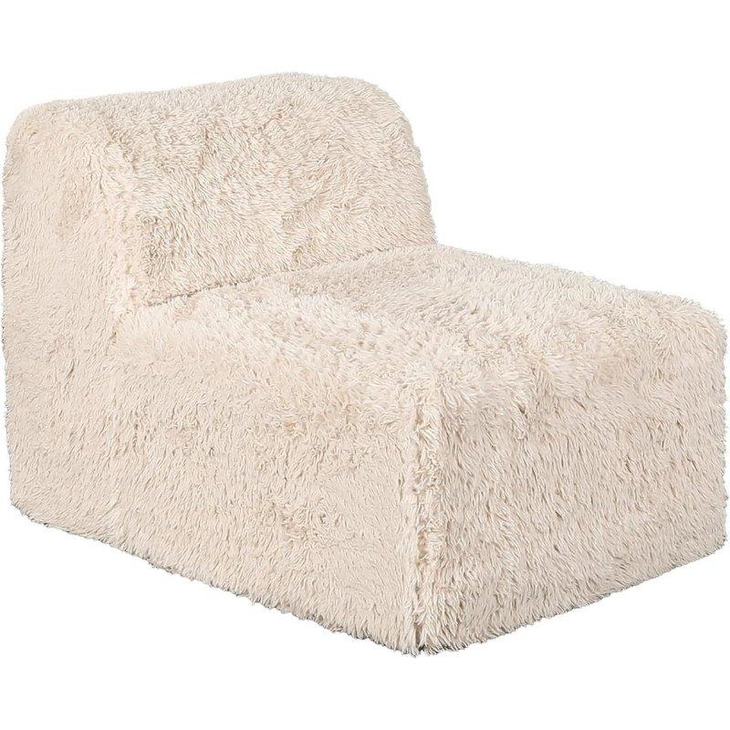 Bej Ahşap Modüler Tasarım Derin Oturumlu Yuvarlak Kolçaklı Bohem Koltuk - 272x102x69 cm - 289601