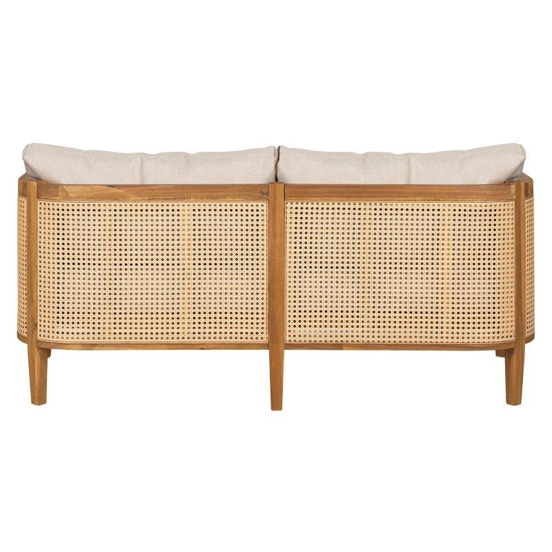 Bej Akasya ve Rattan Minderli 3 Parça Bahçe Takımı - 269526