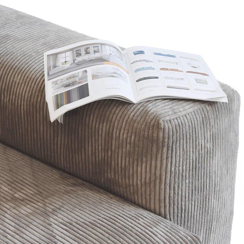 Bej Fitilli Kadife Modüler Çıkarılabilir Minderli Bohem Koltuk - 306x100 cm - 277732