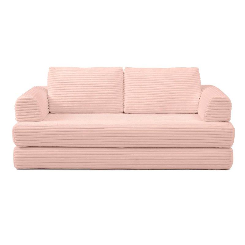Bej Fitilli Kadife Yataklı Katlanır 3 Kişilik Bohem Koltuk - 202 cm - 285576