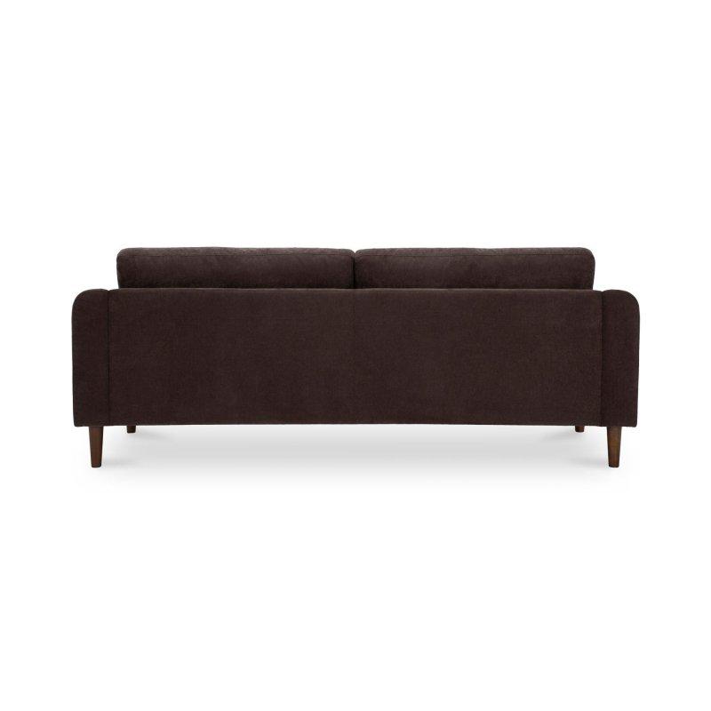 Bej Geri Dönüştürülmüş Polyester 3 Kişilik Ahşap Bohem Koltuk - 283891