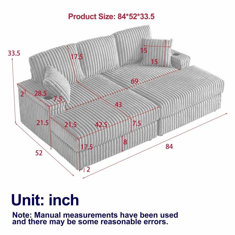 Bej Kadife Kumaş Depolamalı Puflu ve Bardaklıklı 5 Yastıklı Bohem Koltuk - 214 cm - 283402 Bej Kadife Kumaş Depolamalı Puflu ve Bardaklıklı 5 Yastıklı Bohem Koltuk - 214 cm - 283402