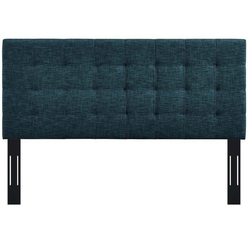 Bej Keten Kumaş Bisküvi Kapitoneli Döşemeli King Yatak Başlığı - 202 cm - 334568